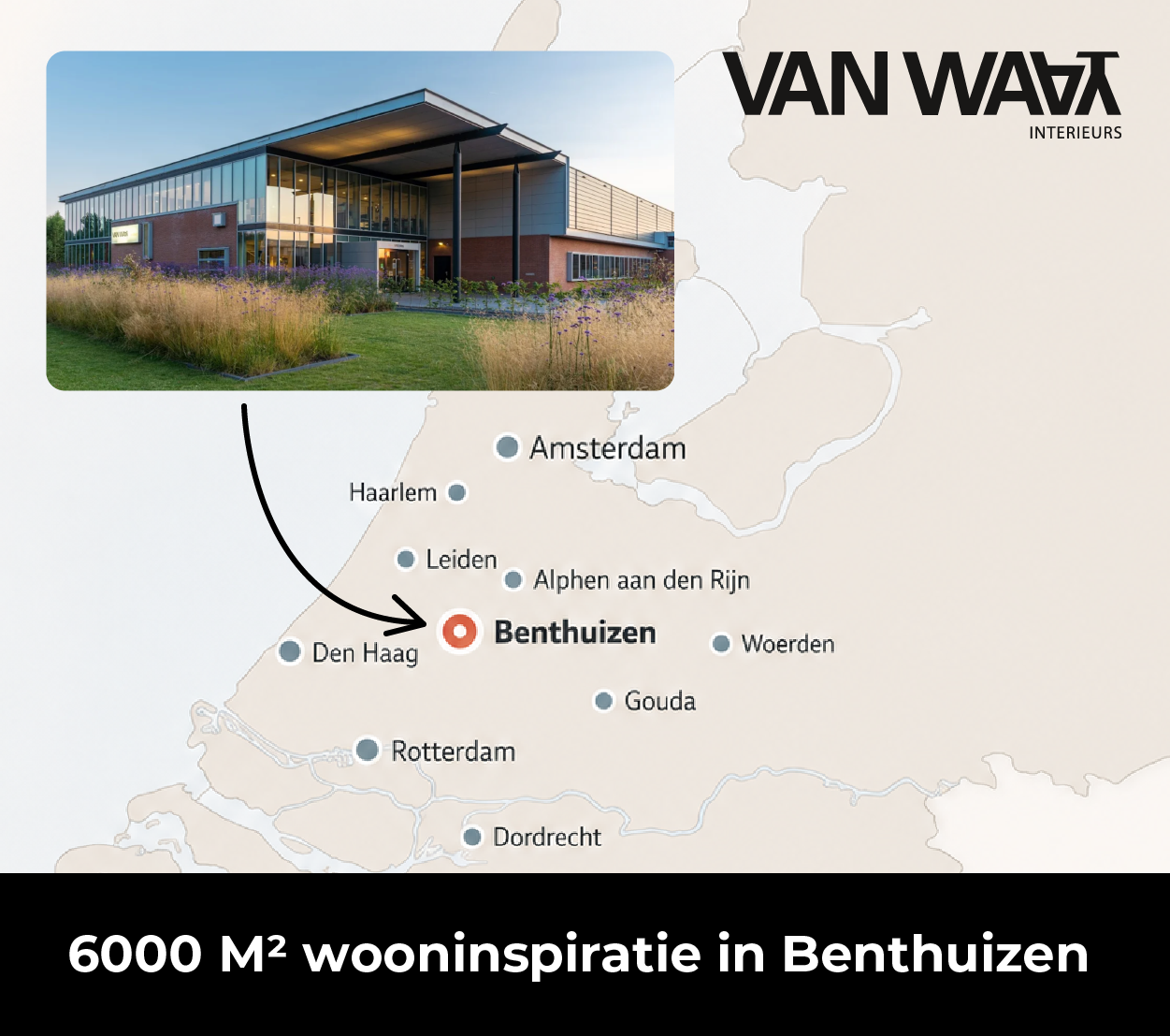 Ligging interieur winkel randstad