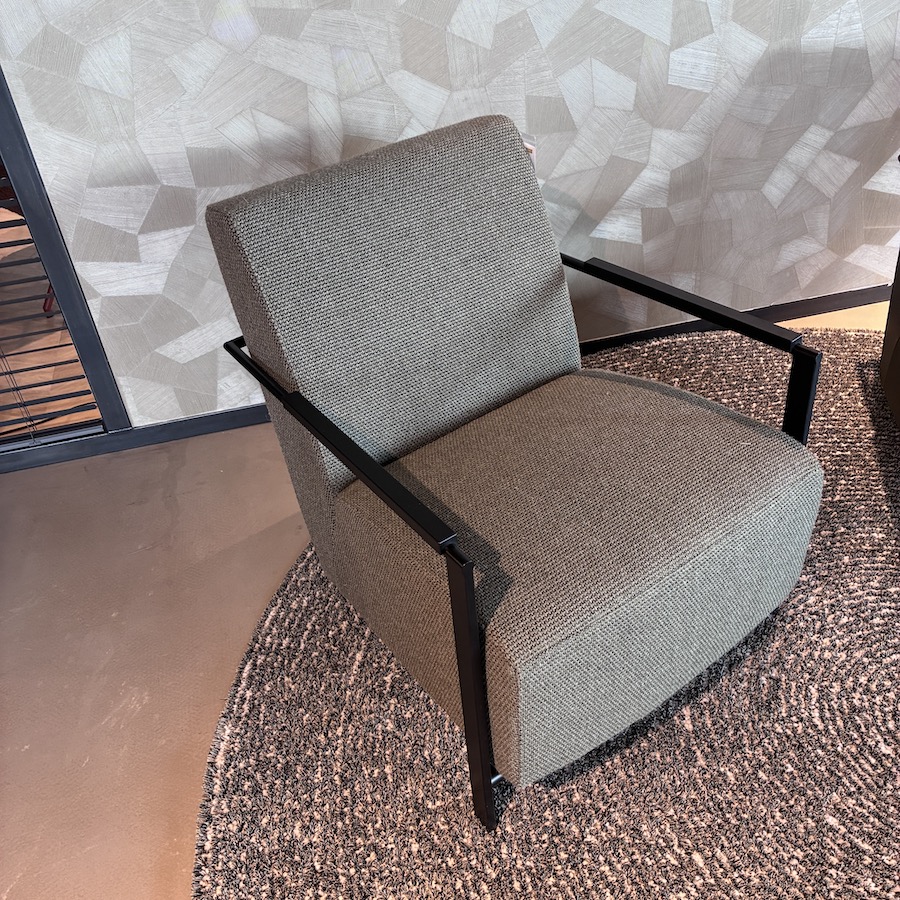 Alowa fauteuil groene stof